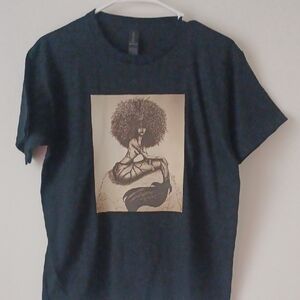 *sale Hold* Afro Girl Mermaid Kids Tee Unique!! Nwt